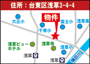 浅草3丁目PJ2地図