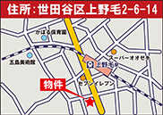 上野毛2丁目地図