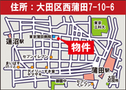 西蒲田7丁目地図
