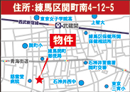 関町南4丁目地図